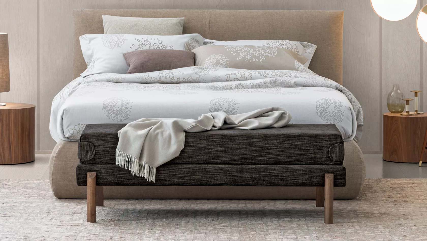 Panca Sit B con piedi Wood 