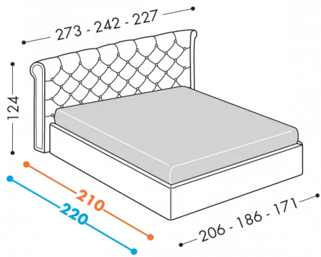 Letto Opera Lirico
Disponibile con base H32