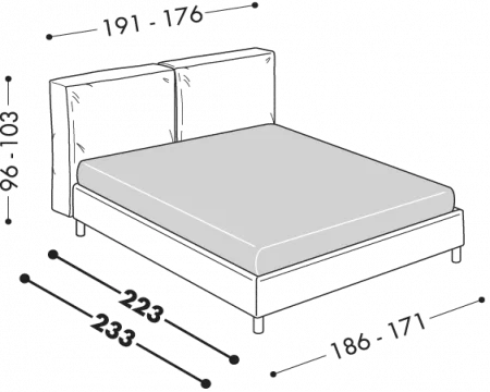 Letto Urbano disponibile con base H18 - H25