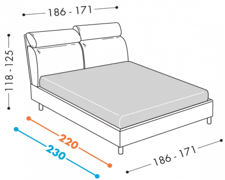 Letto Veglio
disponibile con base H18 - H25