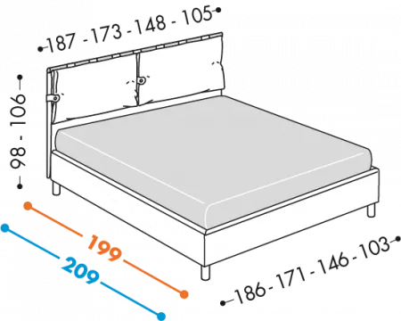 Letto Dual
Disponibile con basi H18 - 25 – 32