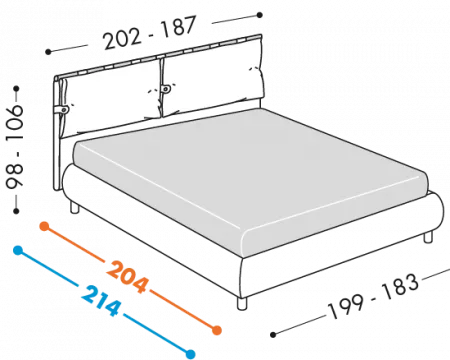 Letto Dual Round
Disponibile con basi H25 – 32