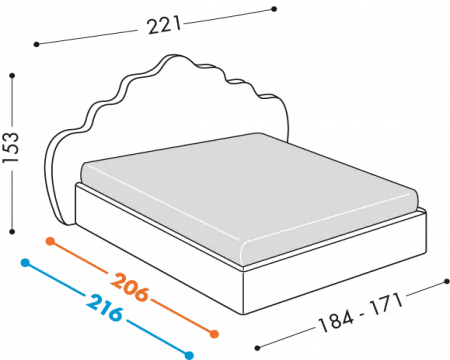 Letto Opera Giglio
Disponibile con base H32