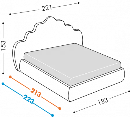 Letto Opera Giglio Round
Disponibile con base H32