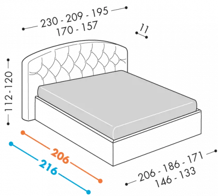 Letto Corum
Disponibile con basi H25 – 32