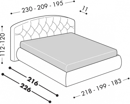 Letto Corum Round
Disponibile con basi H25 – 32