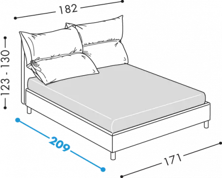 Letto Posh
disponibile con base H18 - H25